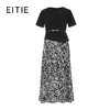 EITIE爱特爱拼接假两件圆领修身显瘦通勤连衣裙2026春新款8507207 商品缩略图6