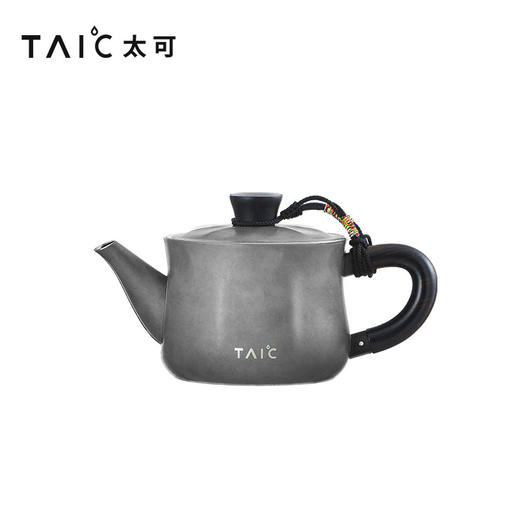 TAIC太可纯钛泡茶壶带过滤功夫茶具家用户外露营旅行钛茶具泡茶器茶韵玉曦流芳泡茶壶套装（星辰灰） 商品图3