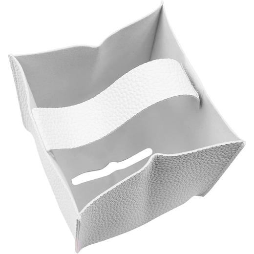 日本 方形纸巾盒套 现代精致装饰PU皮革方块纸巾套 适用于家庭酒店汽车办公室餐厅 商品图9