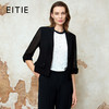 EITIE爱特爱气质收腰短款显瘦百搭七分袖白色西装外套女春季新款8103803 商品缩略图1