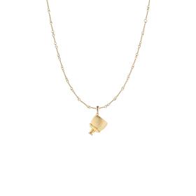 金盏拉丝酒杯项链