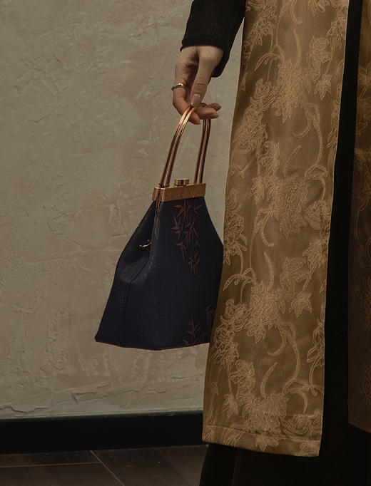 盛唐婧| 上久楷宋锦竹纹手拎包[特价品] 商品图5