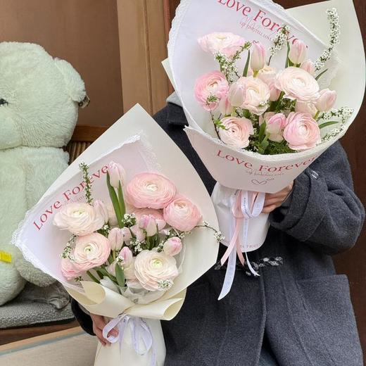 梵汀花园-《樱花絮语》樱花洋牡丹 情人节花礼 商品图2