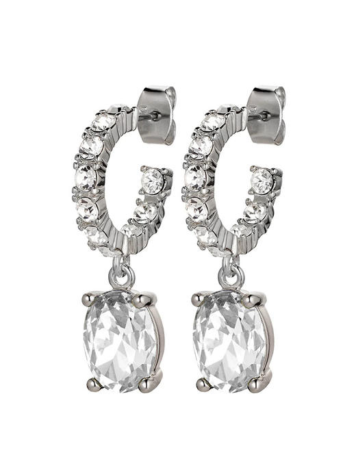 北京仓｜Dyrberg Kern-BARBARA-白色水晶 耳环［丹麦设计师］ 商品图1