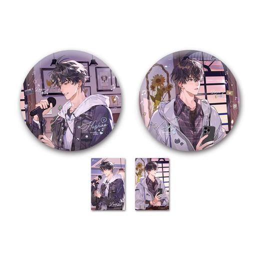 伪装学渣 意外来电系列 聆听心动徽章套组 吧唧 耽美 国谷 商品图0