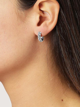北京仓｜Dyrberg Kern-HEIDI-白色水晶 耳环［丹麦设计师］
