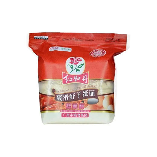 【内购快递】红牡丹爽滑虾子蛋面900g 商品图0