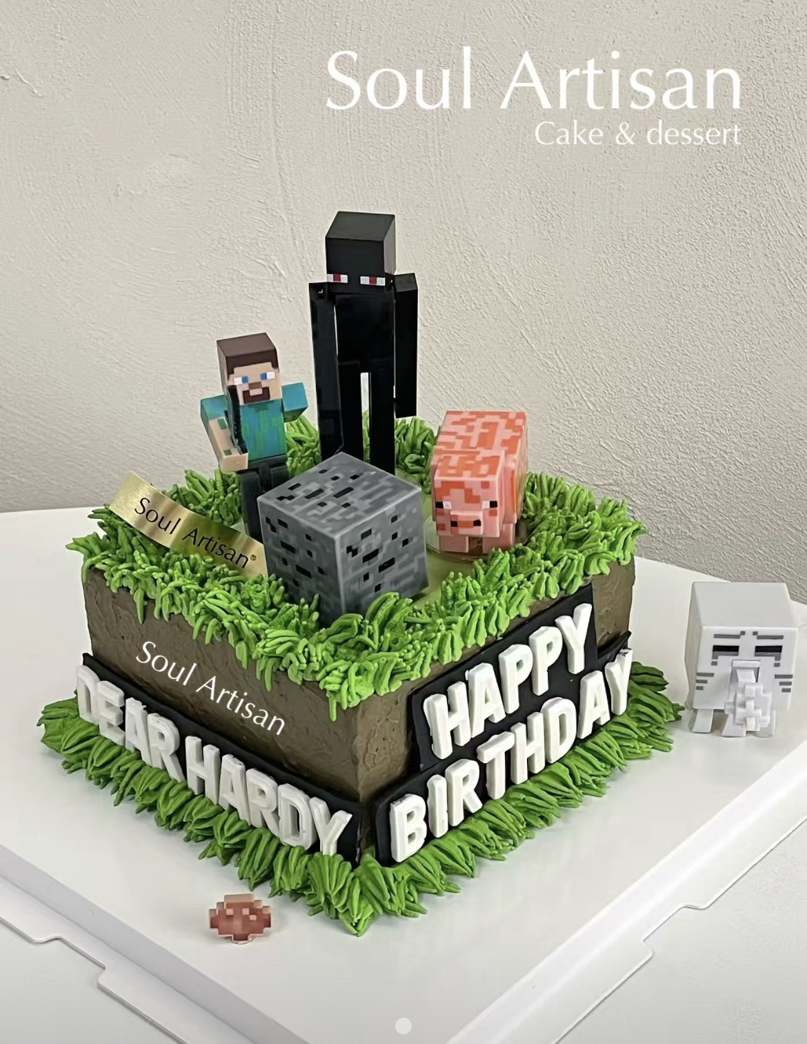 我的世界蛋糕（英文默认是HAPPY BIRTHDAY）