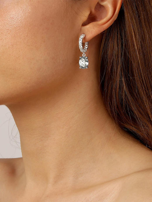 北京仓｜Dyrberg Kern-BARBARA-白色水晶 耳环［丹麦设计师］ 商品图0