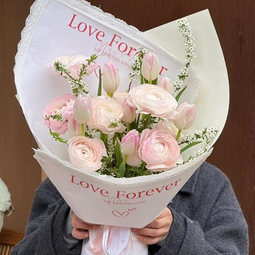 梵汀花园-《樱花絮语》樱花洋牡丹 情人节花礼 商品图0