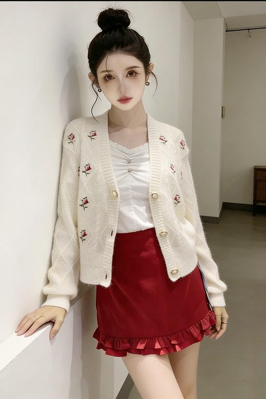 玛克门店发货：花朵开衫货号：MF80JA018A20 商品图2