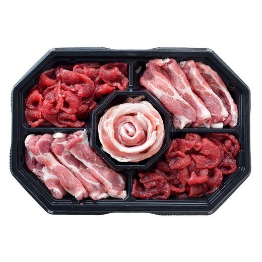 烤肉拼盘 500g/份（猪梅花肉片200g   猪五花肉片100g   牛腿肉片200g） 商品图3