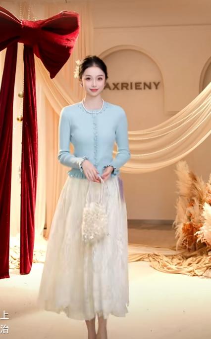 清新蓝毛衣货号：MF80JA020 商品图3