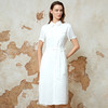 EITIE爱特爱夏季新款法式优雅气质翻领收腰显瘦衬衫连衣裙8207910 商品缩略图2