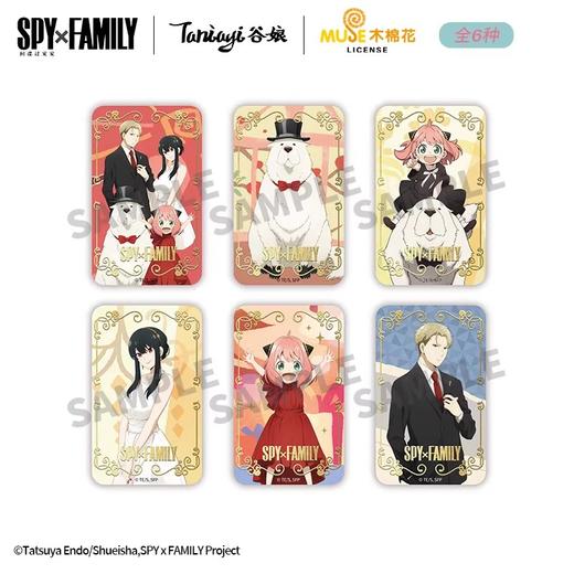 谷娘 间谍过家家 烫金方形徽章 吧唧 6包/盒 国谷 商品图0