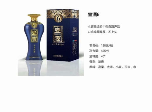 宣酒6 40度浓香型白酒 425mL /瓶【BH】【YGMP】 商品图1