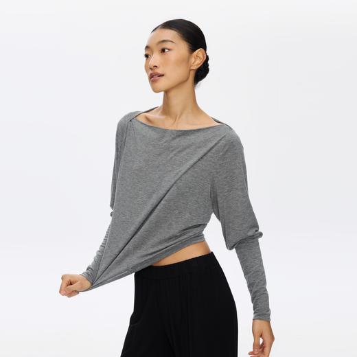 Oneup一字领羊腿袖羊毛长袖 商品图3