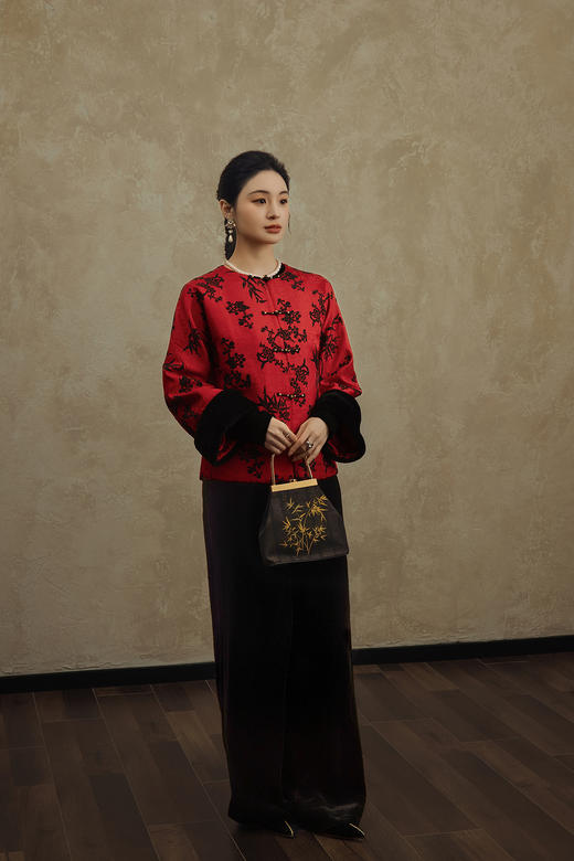 盛唐婧| 上久楷宋锦竹纹手拎包[特价品] 商品图6