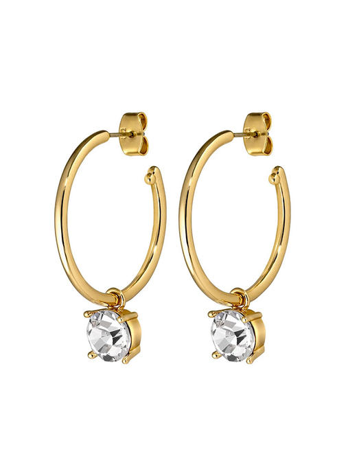 北京仓｜Dyrberg Kern-DIEGA-白色水晶 耳环［丹麦设计师］ 商品图1