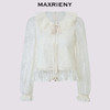 玛克门店发货：MAXRIENY法式宫廷风衬衫2026年春季新款白色衬衣立体刺绣花卉上衣(货号:MF80TP017) 商品缩略图3