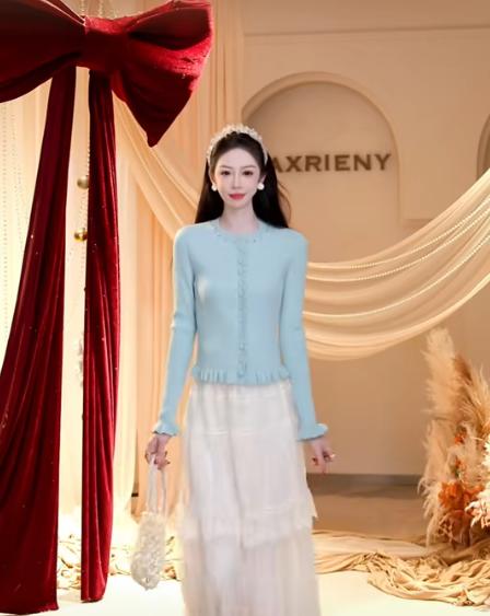 清新蓝毛衣货号：MF80JA020 商品图1