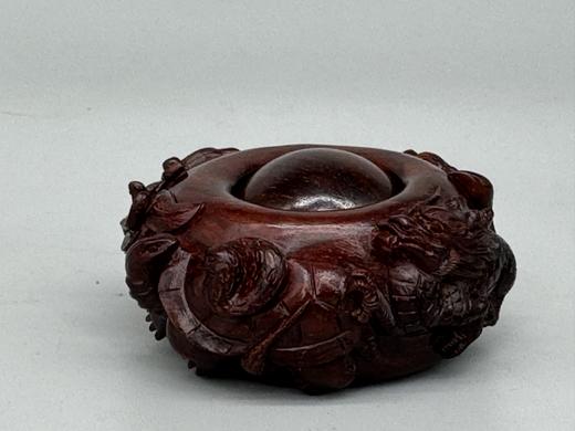 时来运转°小叶紫檀把件 商品图0