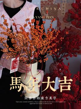 鸿运冬青 · 北美冬青瓶插花（带花瓶）