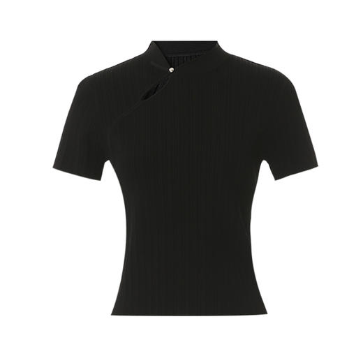 EITIE爱特爱春季新款中式盘扣气质修身温柔显瘦针织衫8101806 商品图6