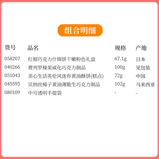 【礼遇情人节】中号透明手提袋款-情人节礼包D/080109*058207*040266 商品图1