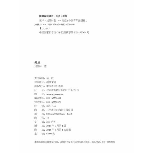 无岸 刘伟林 著 中国青年出版社 商品图3