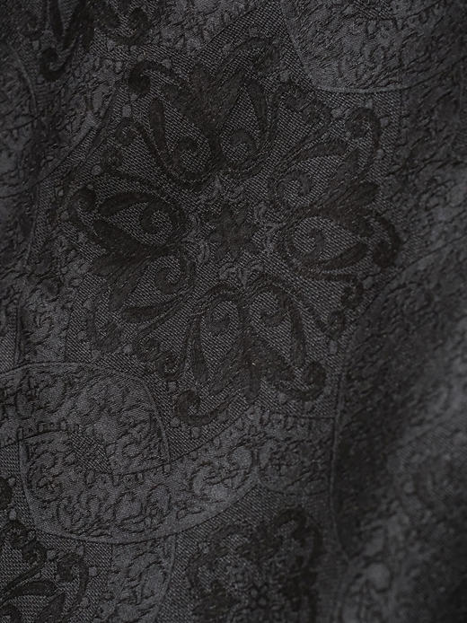 盛唐婧| 新中式香云纱花罗流苏阔腿裤 商品图2