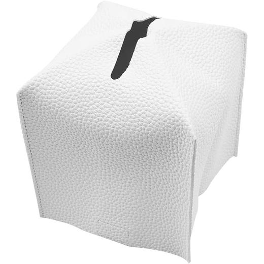 日本 方形纸巾盒套 现代精致装饰PU皮革方块纸巾套 适用于家庭酒店汽车办公室餐厅 商品图7