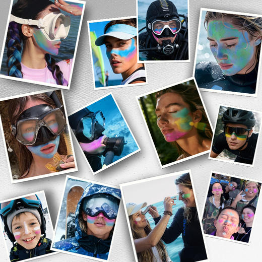 iLab艾莱博极限运动MAX广谱 彩色物理防晒(冰爽)小银棒(冲浪泥/彩妆棒) 商品图1