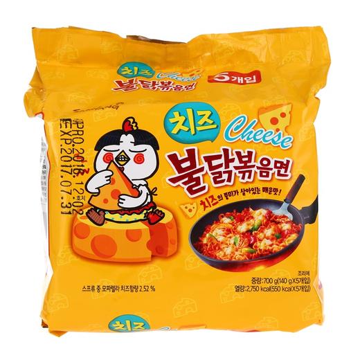 (黄)三养 辣芝士鸡肉拌面140g*5(B3-01-07) 商品图0