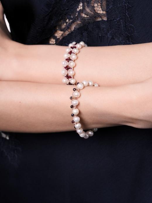 北京仓｜Lorina Balteanu-DALLAS-珍珠 石榴石 手链［法国设计师］ 商品图5