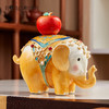 罗比罗丹万象升平大象摆件新中式彩绘桌面珐琅彩工艺家居饰品吉象平安珐琅摆件-YHD 商品缩略图1