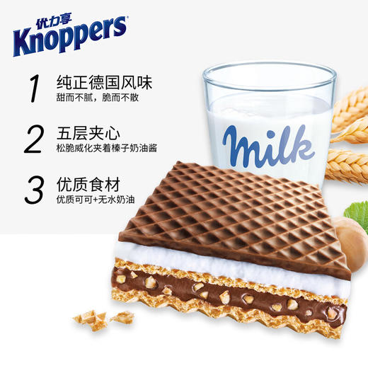 Knoppers牛奶榛子巧克力威化250g 商品图1