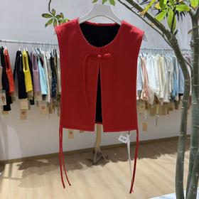 【抖音专属】新中式马甲(24804219B丹罽）