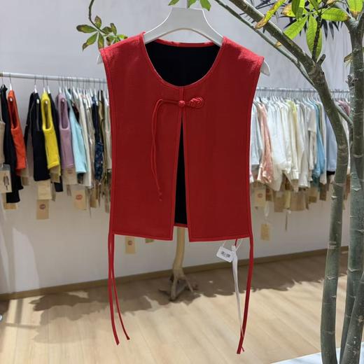 【抖音专属】新中式马甲(24804219B丹罽） 商品图0