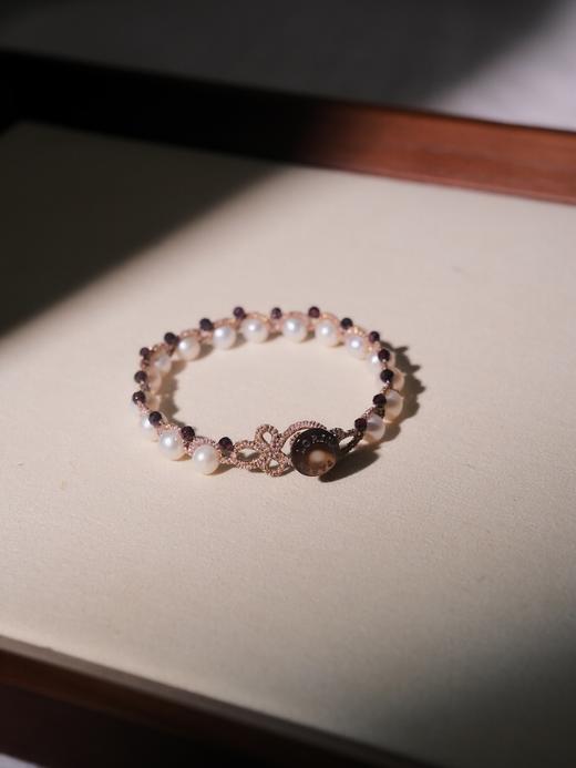 北京仓｜Lorina Balteanu-DALLAS-珍珠 石榴石 手链［法国设计师］ 商品图4