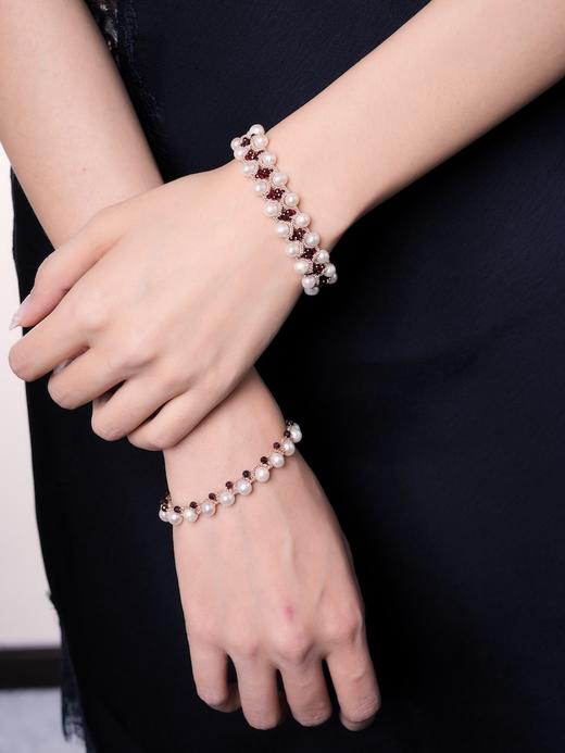 北京仓｜Lorina Balteanu-DALLAS-珍珠 石榴石 手链［法国设计师］ 商品图6