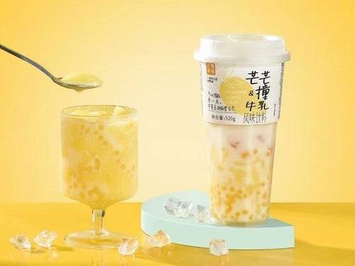 【特价10元/2杯】茶雅果绣车厘子/荔枝/芒芒/燕麦绿豆撞牛乳风味饮料520G 商品图3