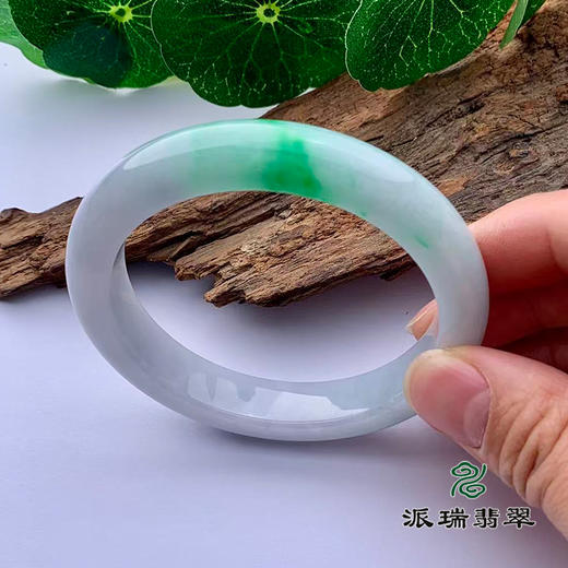 派瑞翡翠 翡翠手镯 糯种 绿色 商品图1