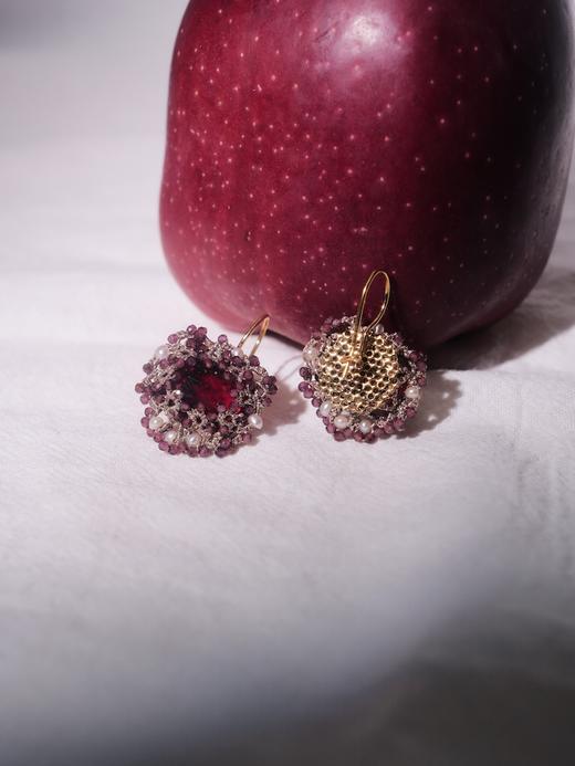 北京仓｜Lorina Balteanu-HEPBURN-石榴石 珍珠 耳环［法国设计师］ 商品图4