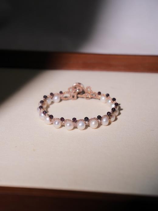 北京仓｜Lorina Balteanu-DALLAS-珍珠 石榴石 手链［法国设计师］ 商品图3