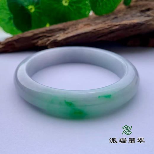 派瑞翡翠 翡翠手镯 糯种 绿色 商品图4