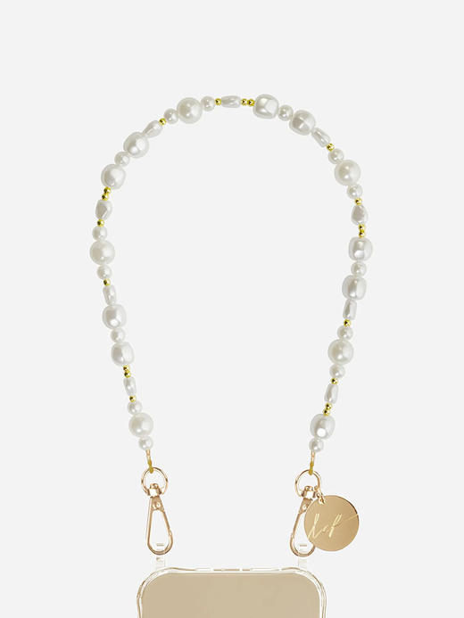 北京仓｜La Coque Française-MELIA-白色 串珠 短款 手机链［法国设计师］ 商品图0