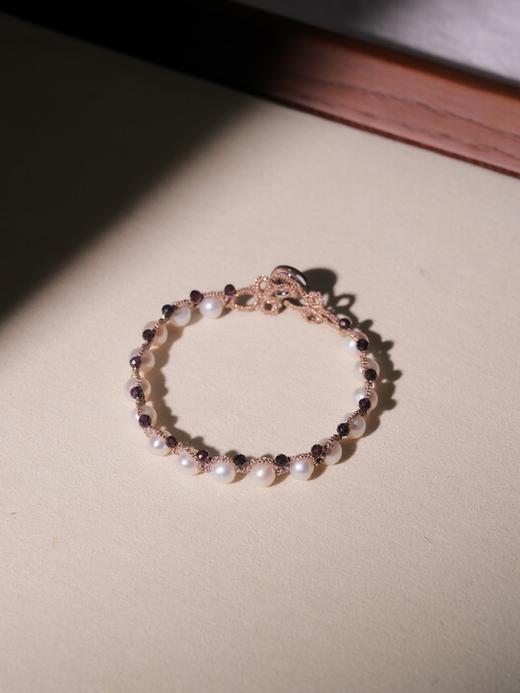 北京仓｜Lorina Balteanu-DALLAS-珍珠 石榴石 手链［法国设计师］ 商品图1