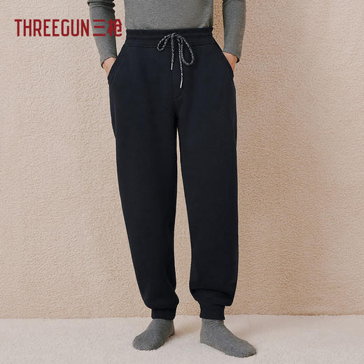 Threegun三枪 毛圈弹力棉男长裤-61315B011 商品图0