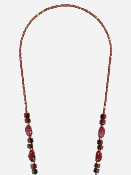 北京仓｜La Coque Française-CHIARA-酒红色 串珠 长款 手机链［法国设计师］ 商品图2